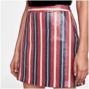 Striped sequin skirt size XS